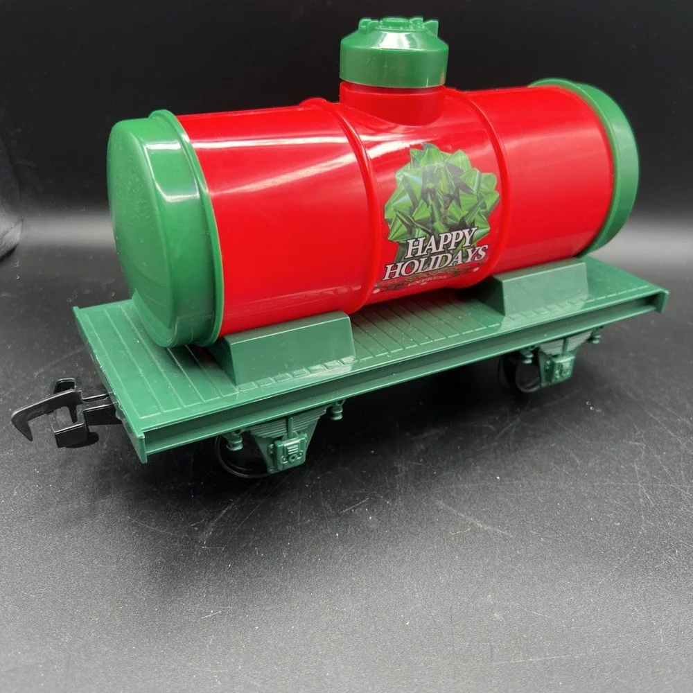EzTEC North Pole Express Oil Tanker Replacement Train Car G Gauge Happy Holidays
